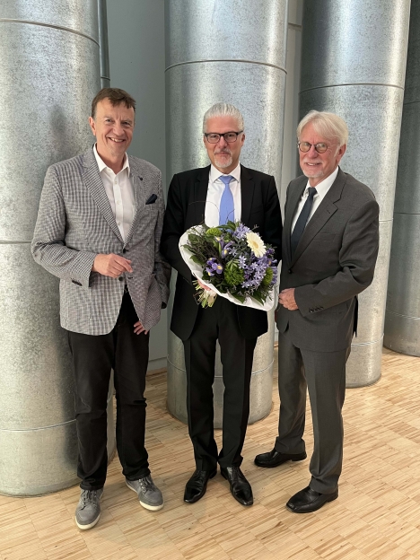 (v.l.) Jrg Steinbach, Prof. Dr. Murad Erdemir und Joachim Becker - Foto: Medienanstalt Hessen